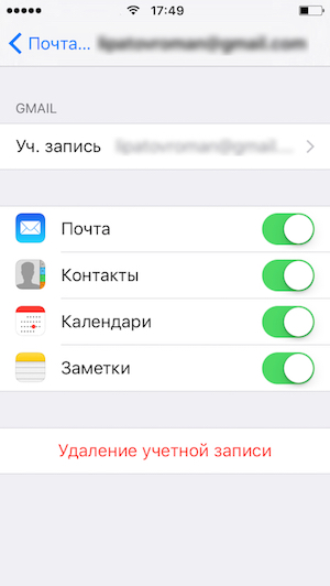 Синхронизация контактов iOS и Google Contscts