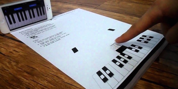 Бумажное пианино для iPhone